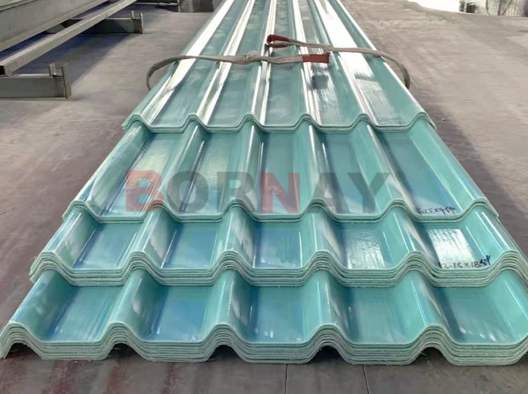 Manufacturing Process and Material Composition of FRP Roofing Panels